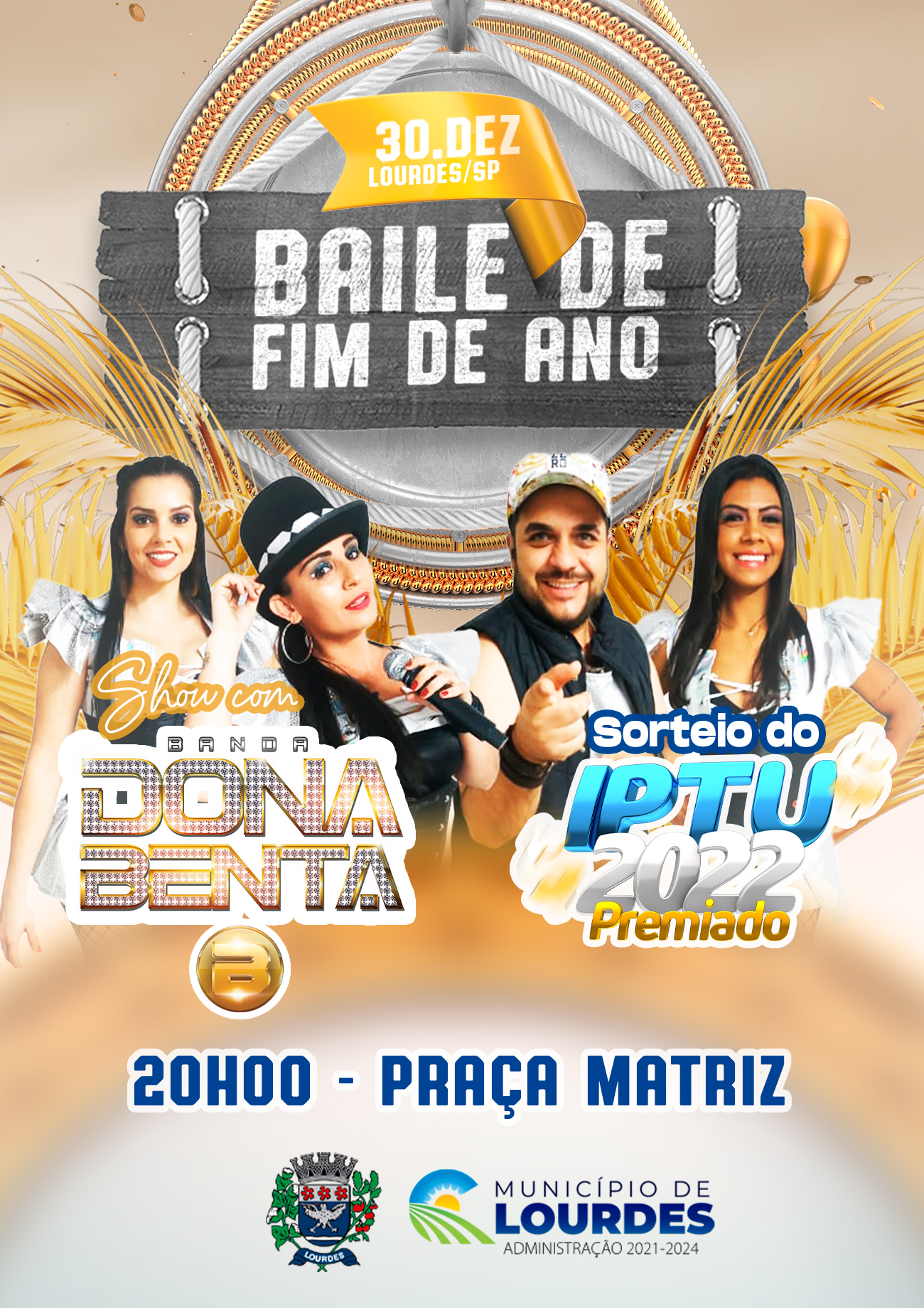 Live da Banda Dona Benta Show acontece nesta sexta-feira